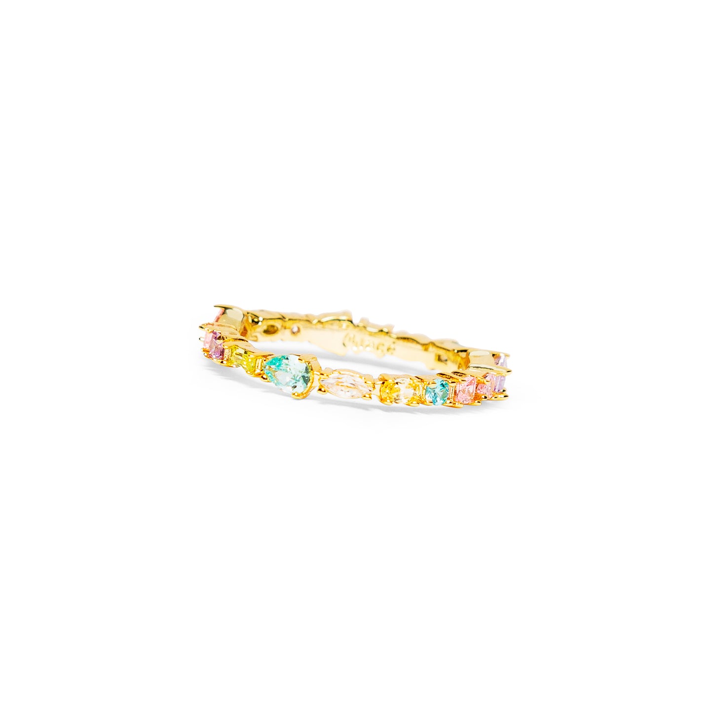 Bague "June" multicolore pastel