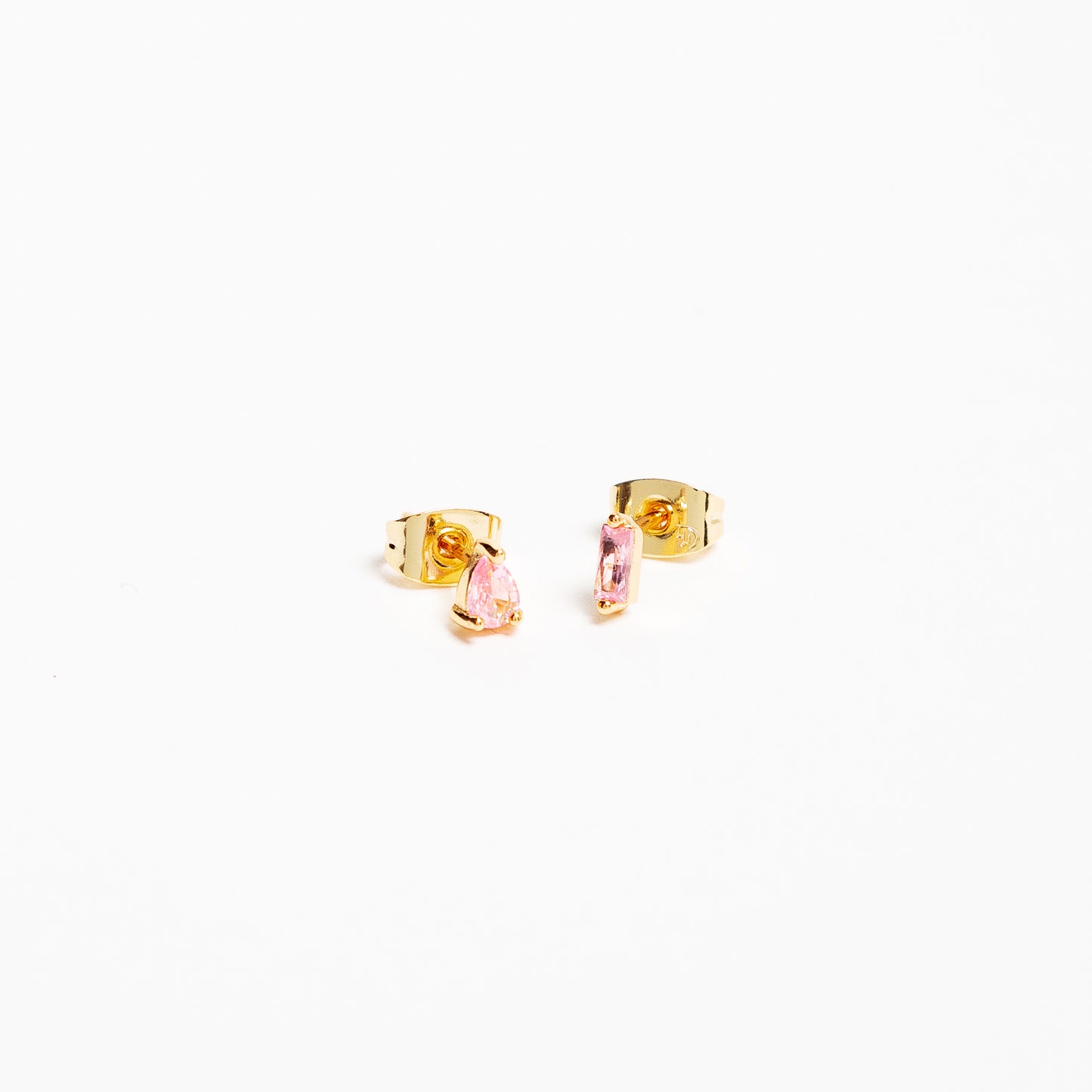 Paire de boucles "Alice" rose