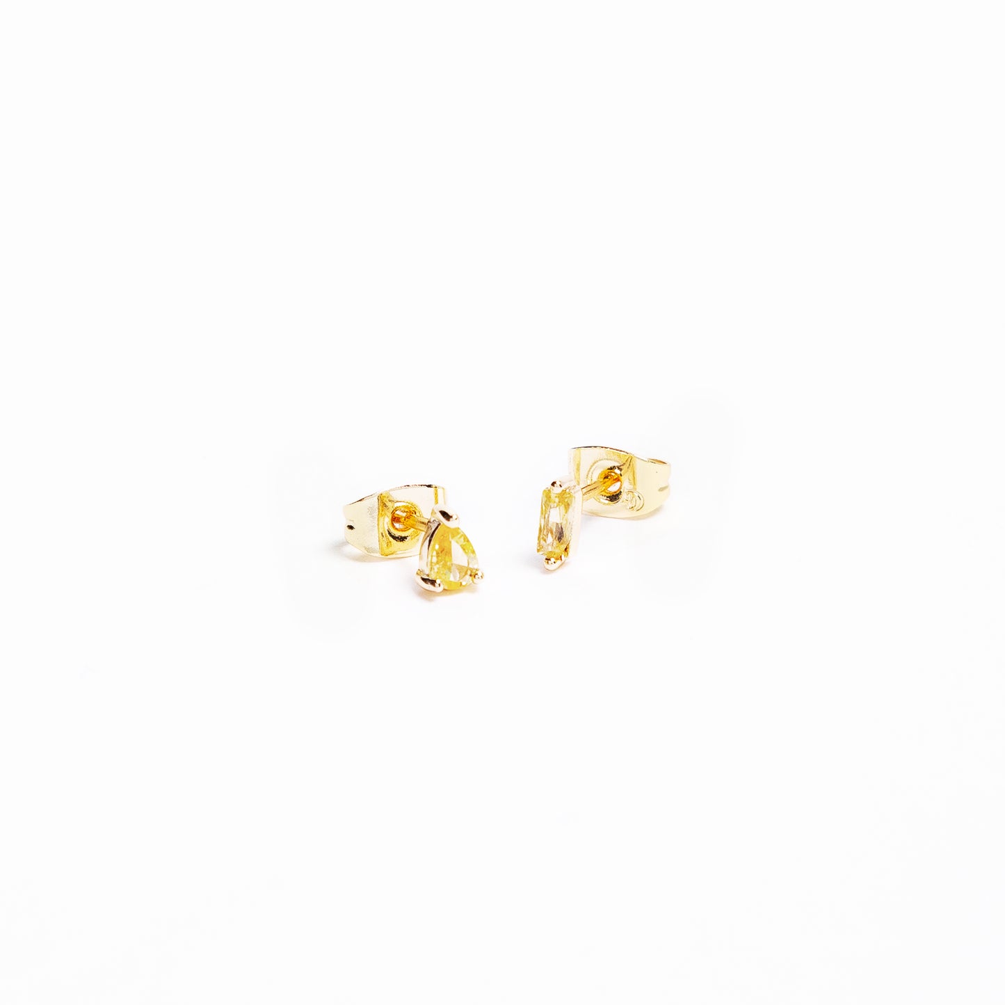 Paire de boucles "Alice" jaune