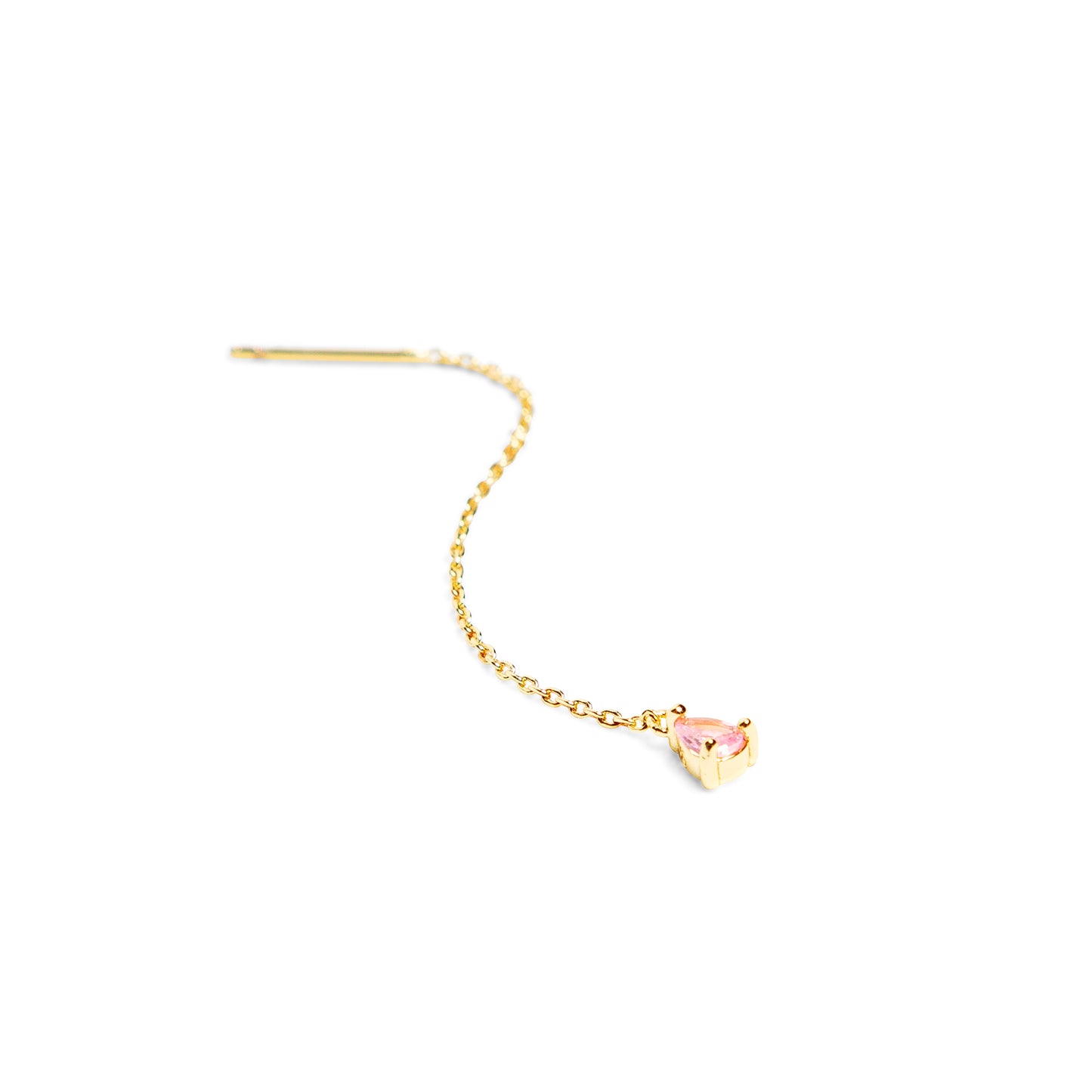 Mono boucle chaîne "Tina 2.0" rose