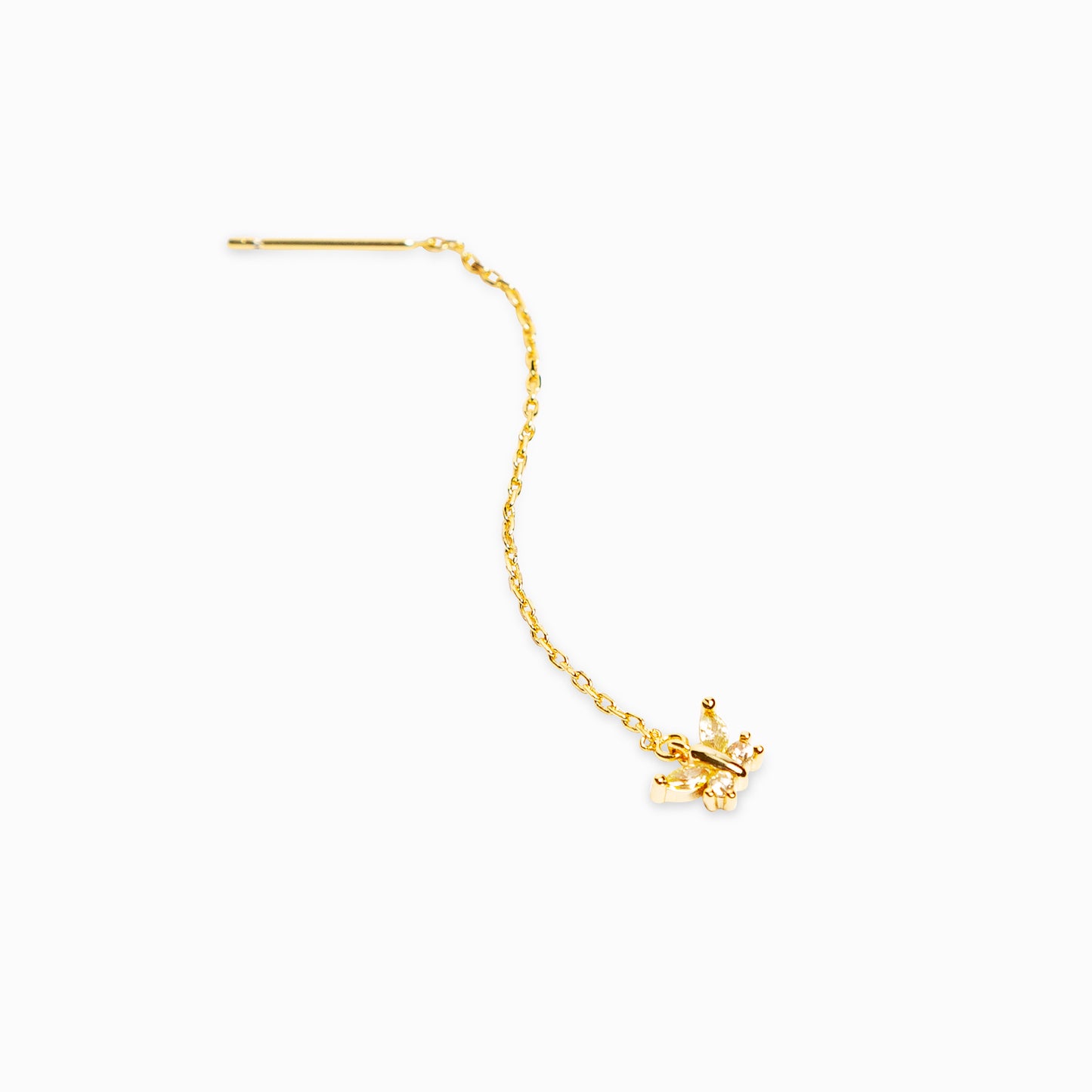 Mono boucle chaîne "Inès" jaune