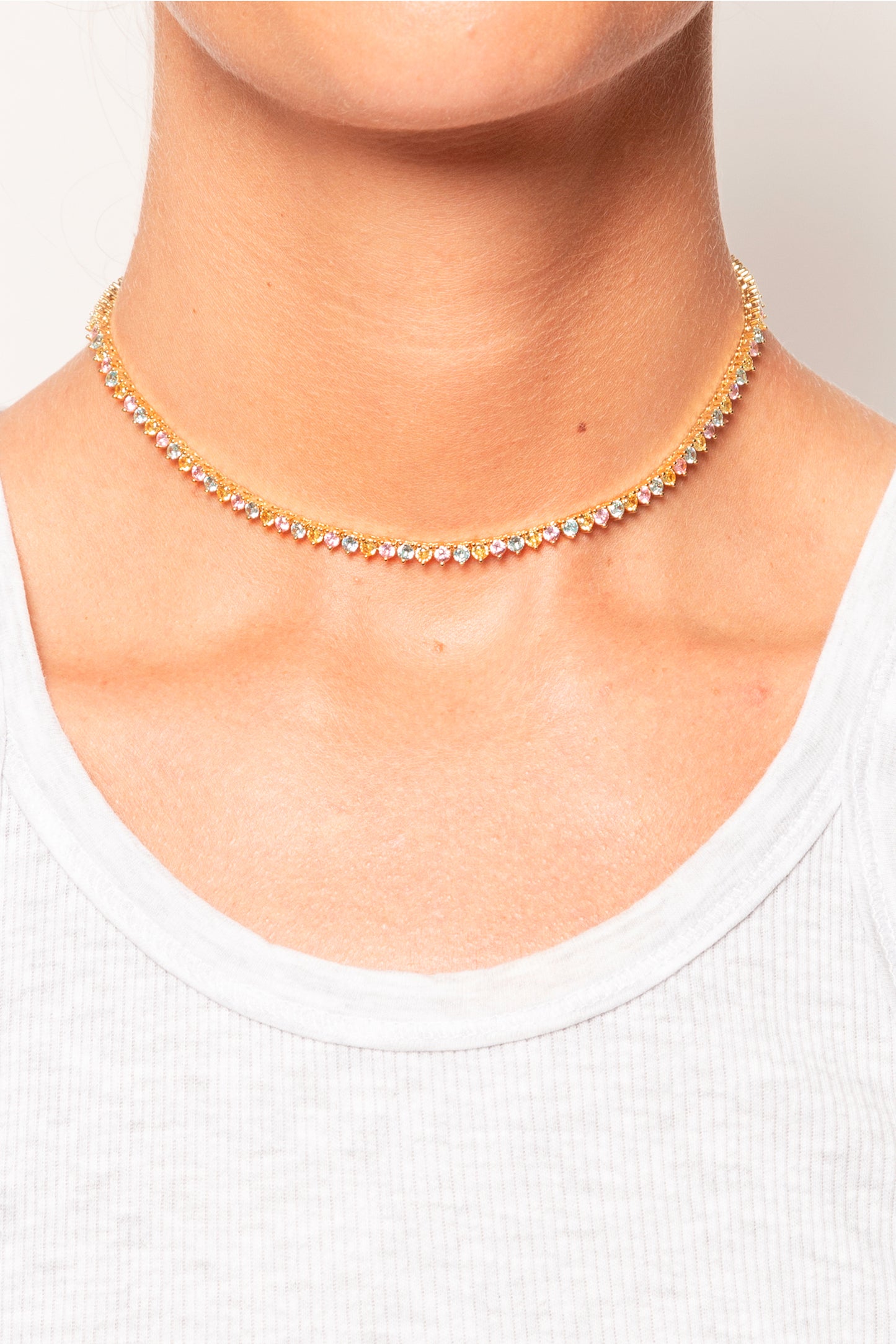 Choker "Kendall" multicolore pastel
