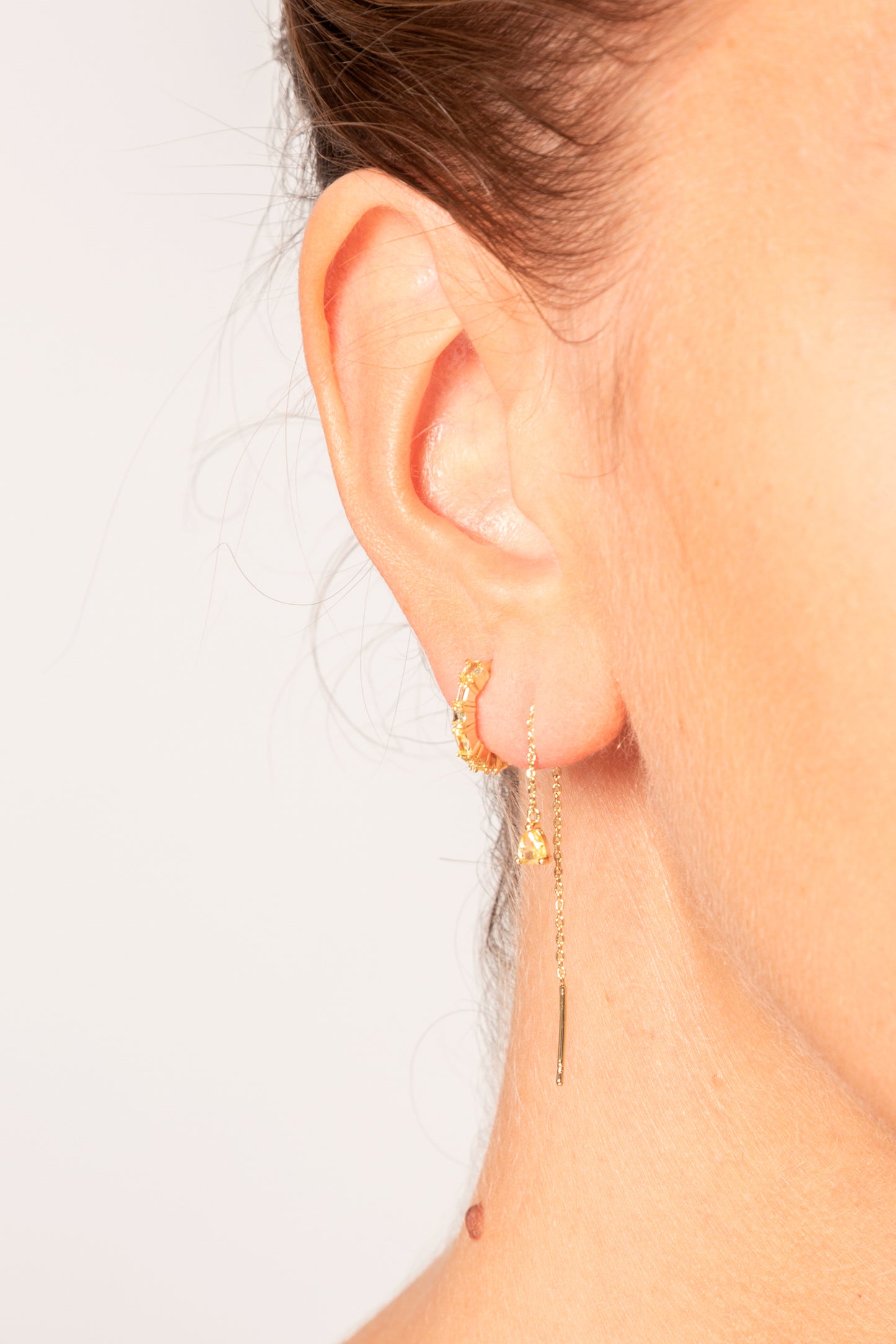 Mono boucle chaîne "Tina 2.0" jaune