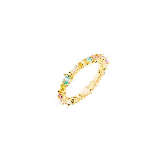 Bague "June" multicolore pastel