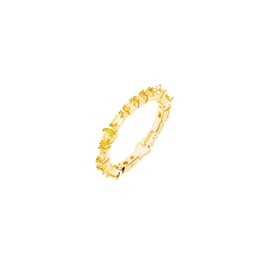 Bague "June" jaune