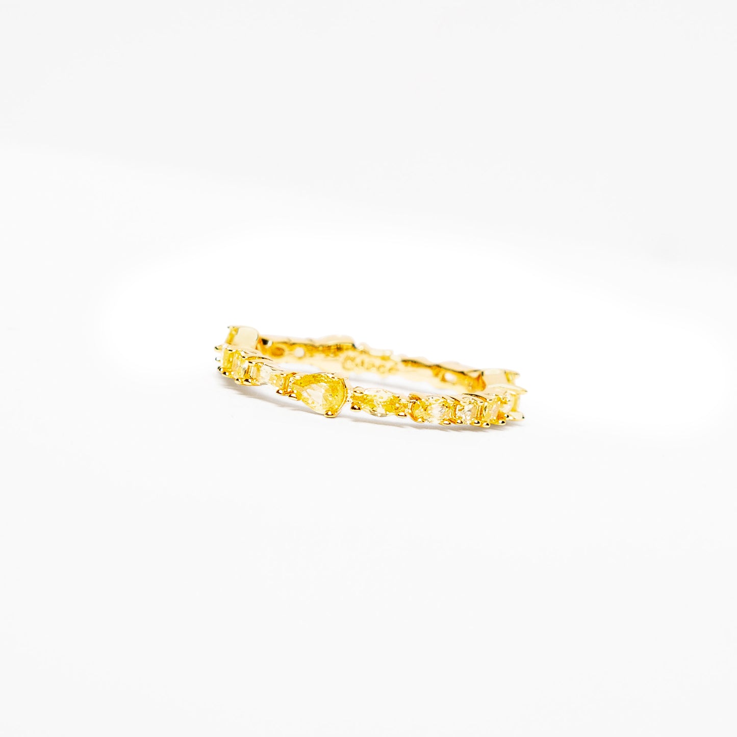 Bague "June" jaune