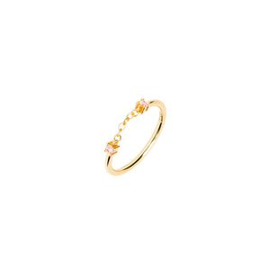 Bague "Ninon" rose