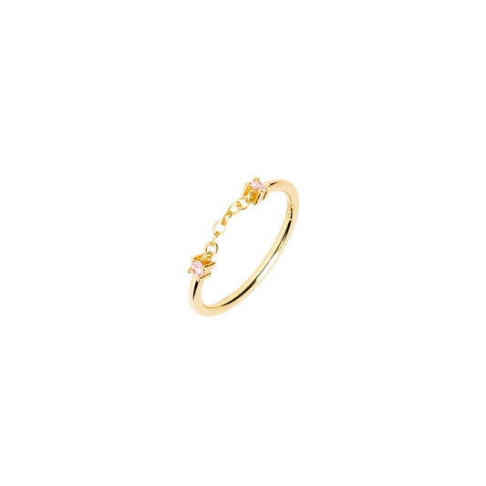 Bague "Ninon" rose
