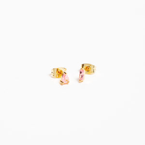 Paire de boucles "Alice" rose