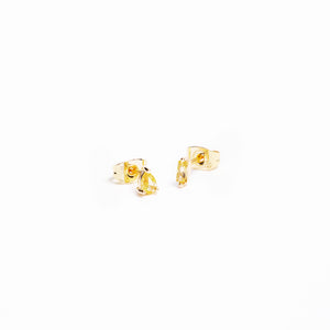 Paire de boucles "Alice" jaune
