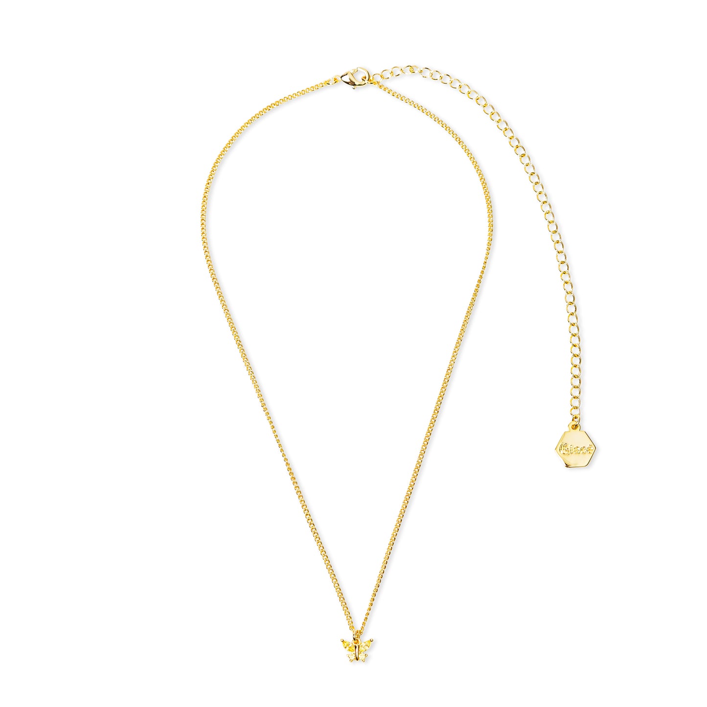 Collier "Inès" jaune