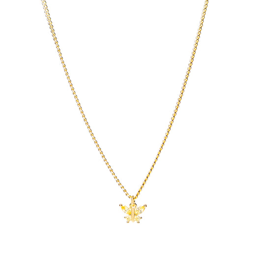 Collier "Inès" jaune