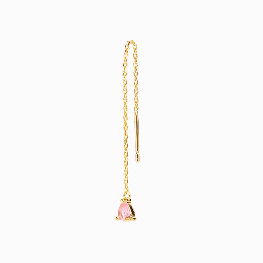 Mono boucle chaîne "Tina 2.0" rose