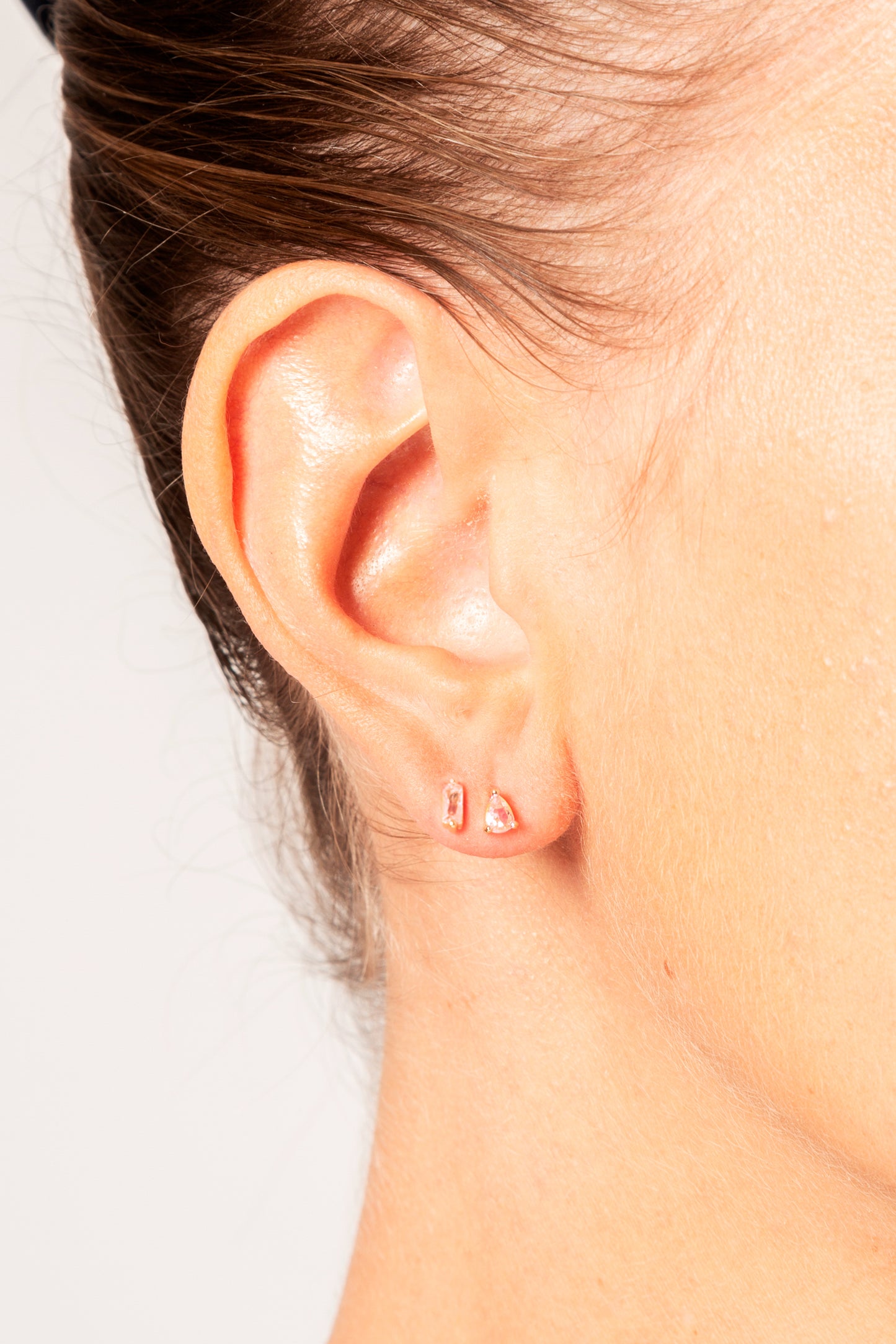 Paire de boucles "Alice" rose