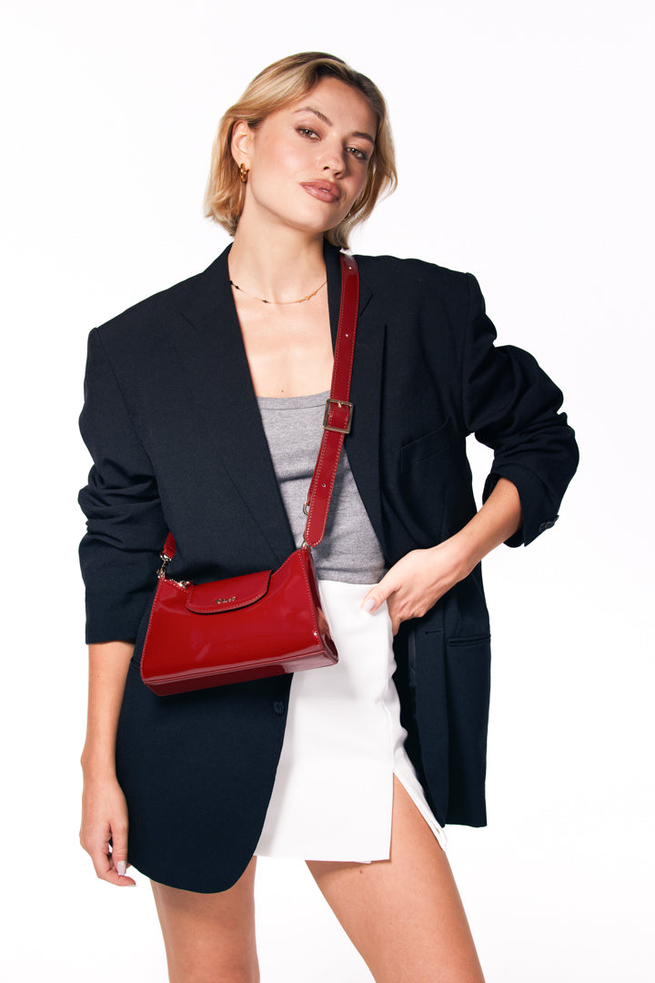 Sac "Bordeaux" vernis