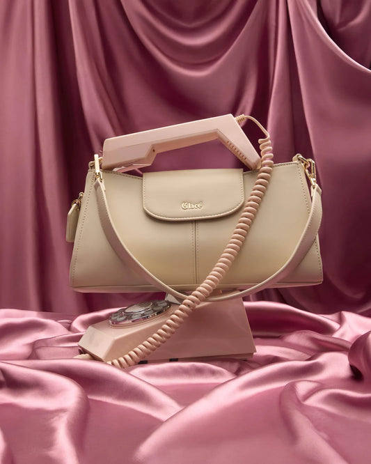 Sac OOB M "Lyon" simili cuir beige