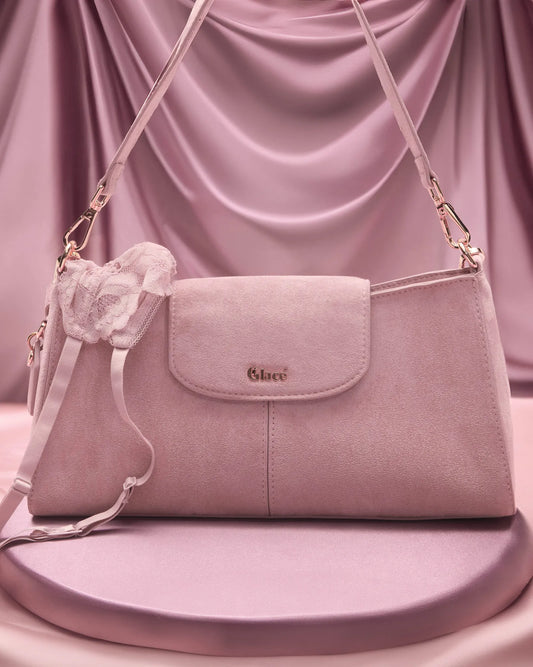 Sac OOB M "Reims" suédine rose