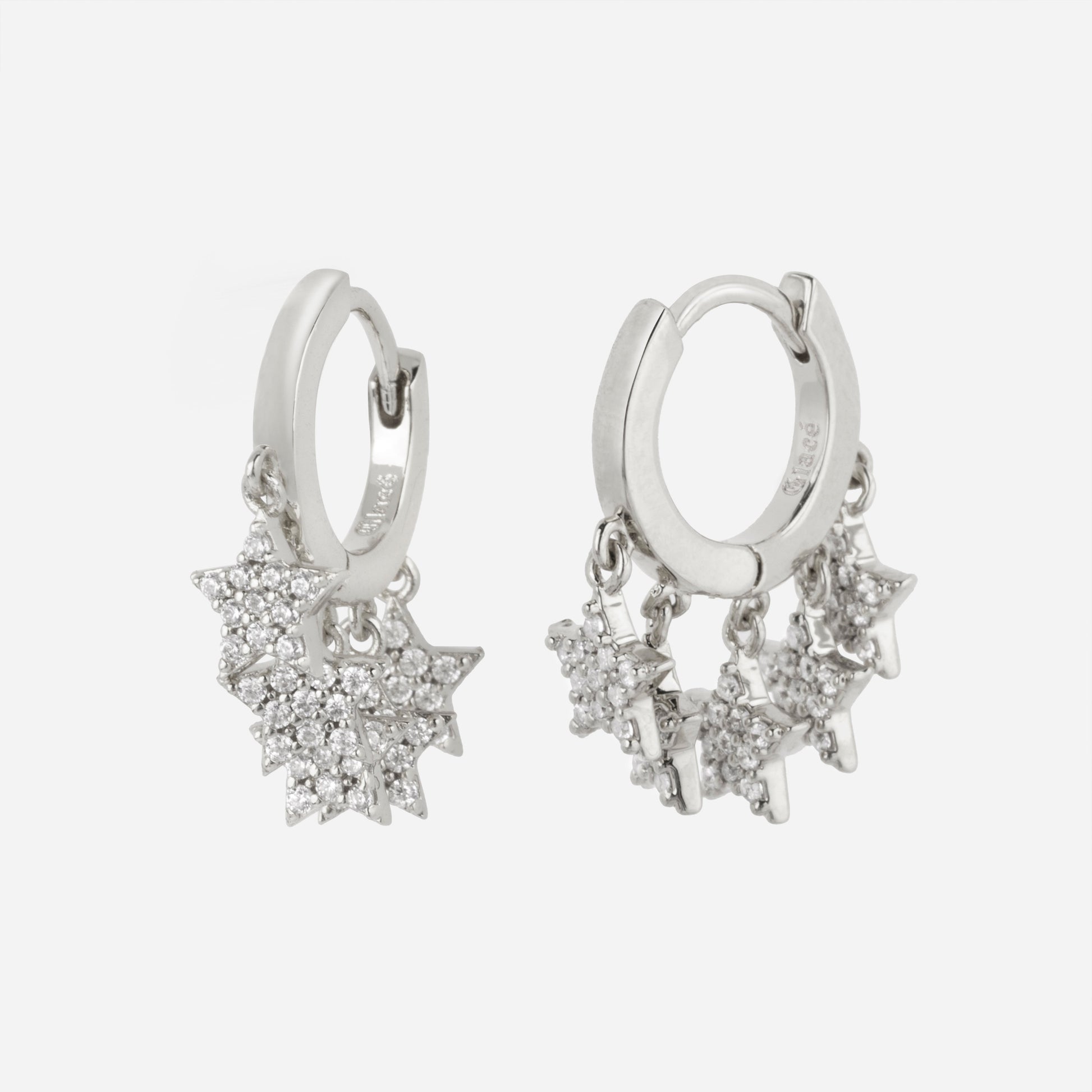 Boucles "Elsa"-Glacé